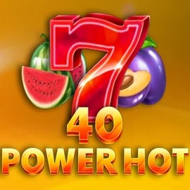 Official Slots logo: 40 Power Hot by Amusnet Interactive at Mostbet Casino