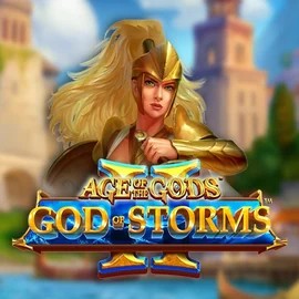 Age Of The Gods: God Of Storms 2 by Playtech, showcased at mostbetkaszino.org – game logo