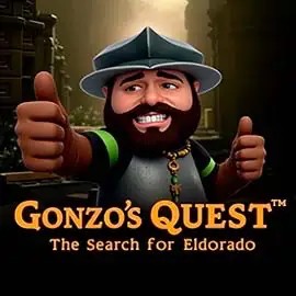 Gonzo's Quest logo by NetEnt at Mostbet Casino