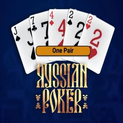 Russian Poker logo – Table Games by OneTouch Games at Mostbet Casino