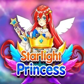 Starlight Princess slot logo by Pragmatic Play at Mostbet Casino